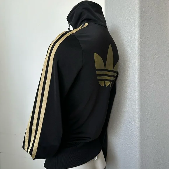 Adidas Firebird Black Gold Track Jacket - Picture 1 of 7